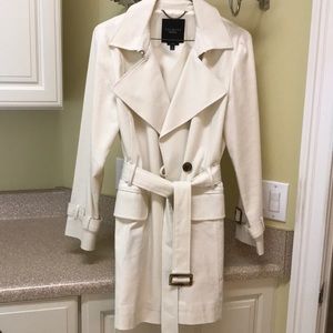 Talbots White Cream 12 Cotton Coat